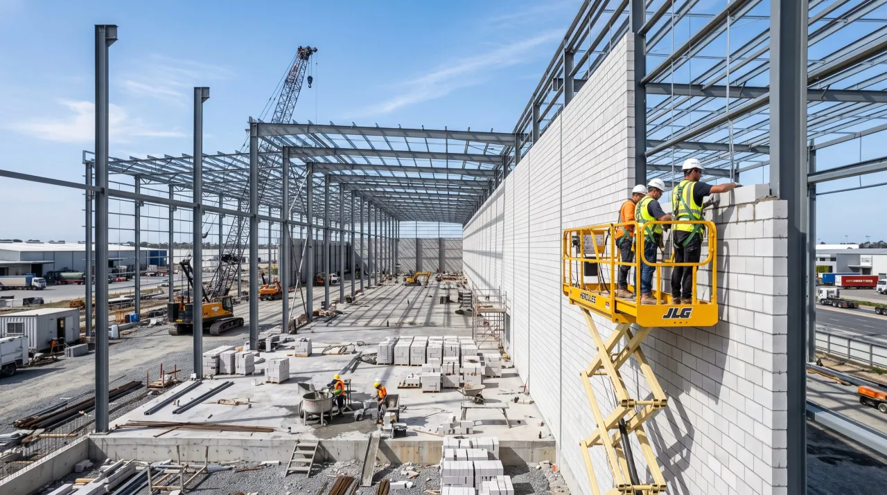 Endüstriyel Tesislerde Yüksek Performans: Blok Bims ile Fabrika ve Depo İnşası